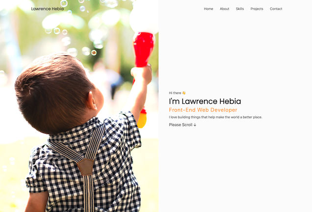 The first iteration of my portfolio (this site), converted from a PSD design.